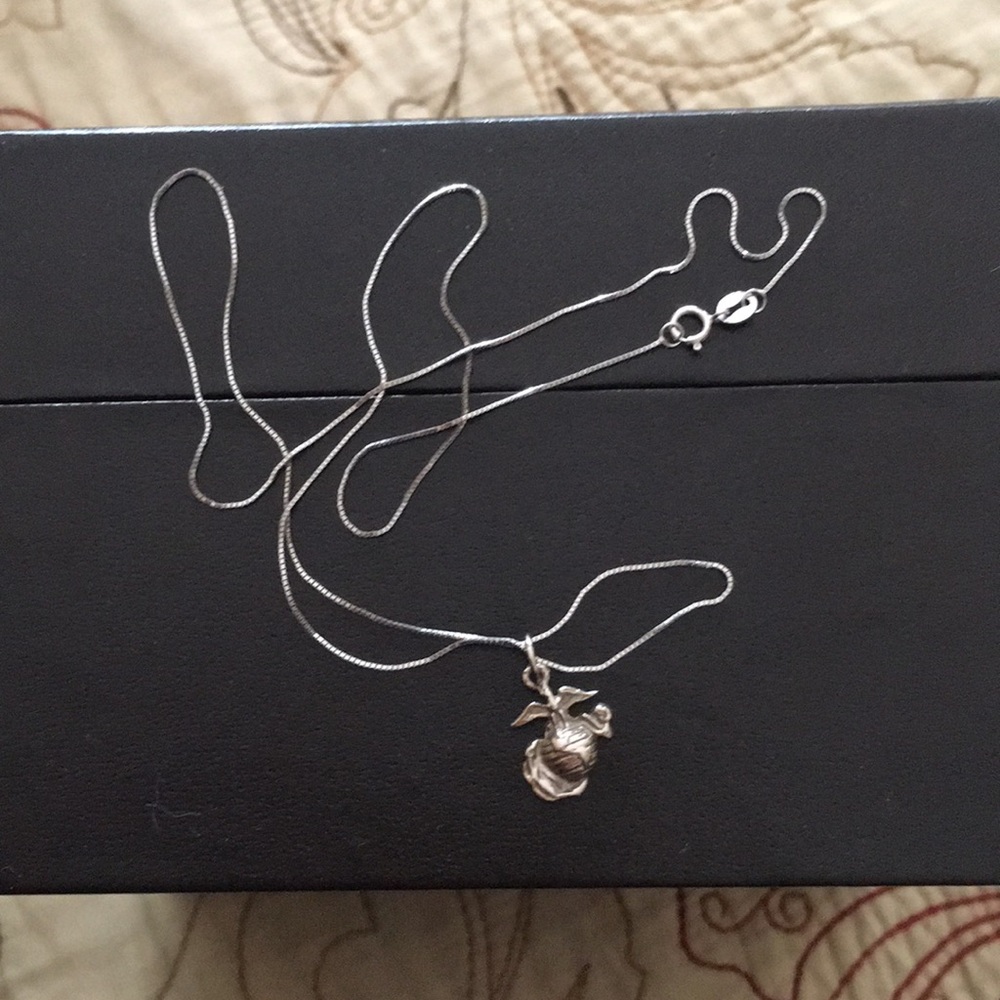 USMC emblem necklace